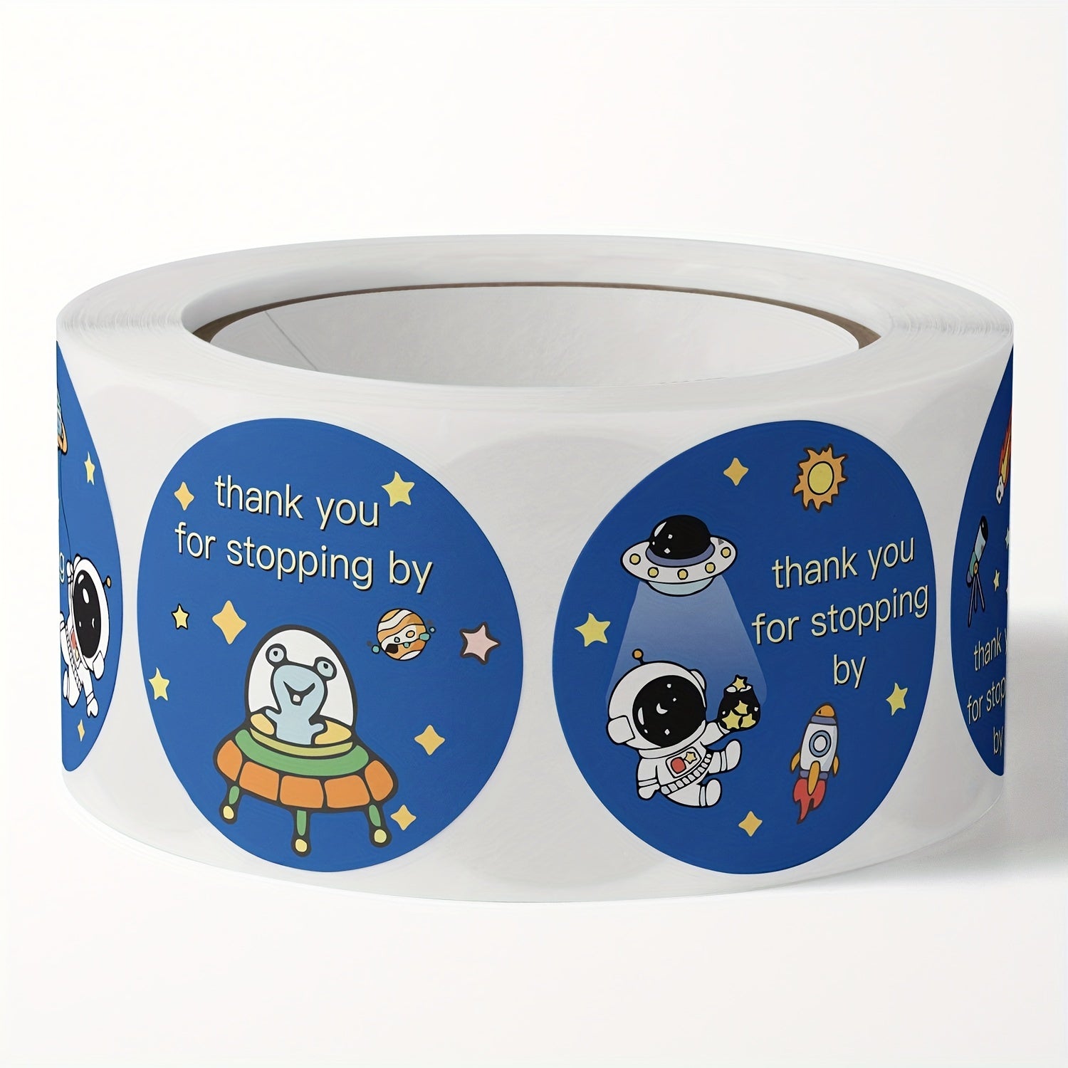 160pcs Space Alien Rocket Stickers Thank You Welcome Labels