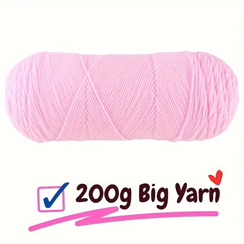 200g 100 Acrylic Yarn Big Roll for Crocheting Knitting