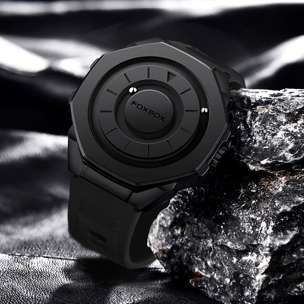Foxbox Retro Magnetic Watch Unisex Stainless Steel Case & Band