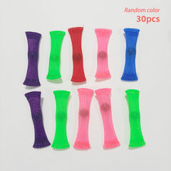 Bendable Woven Mesh with Marble, Sensory Relax Toy, Mixed Colors