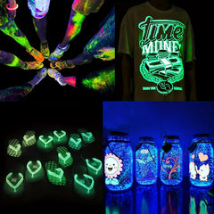 10g Glow In The Dark Pigment 12 Colors Resin Dye Halloween DIY Craft