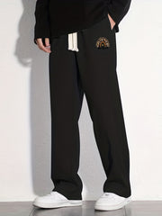 Be Kind Letter Print Casual Loose Fit Drawstring Pants