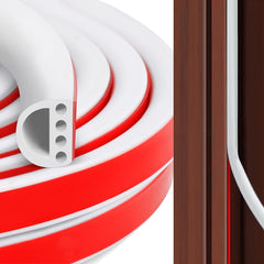 7Ft Silicone Door Weather Stripping Seal Strip Self Adhesive D Shape