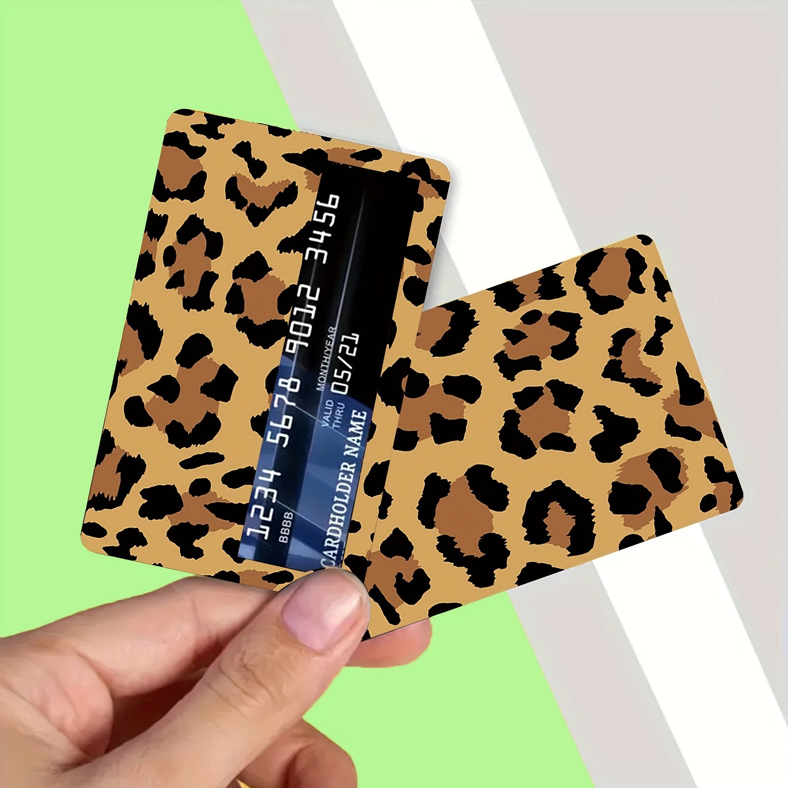 4 Credit Card Stickers 8.55.5 No Adhesive No Bubbles