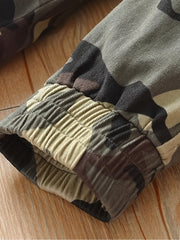 Boys Camo Sports Pants with Pockets