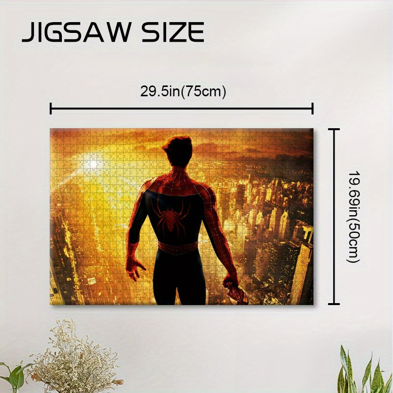 1000pcs Spider Themed Jigsaw Puzzle - Family Fun Activity