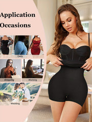 Ribbed High Waist Shaping Shorts Tummy Control Compression