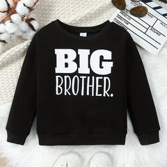 BIG BROTHER Kid's Thermal Sweatshirt Long Sleeve Top Crew Neck Pullover