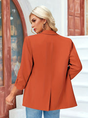 Casual Lapel Open Front Blazer