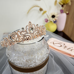 Bachelorette Party Decorations Bridal Shower Crown Bride to Be Sash&Veil
