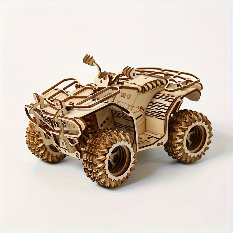 3D Wooden Puzzle Model of a Beach Car Assembly Toy