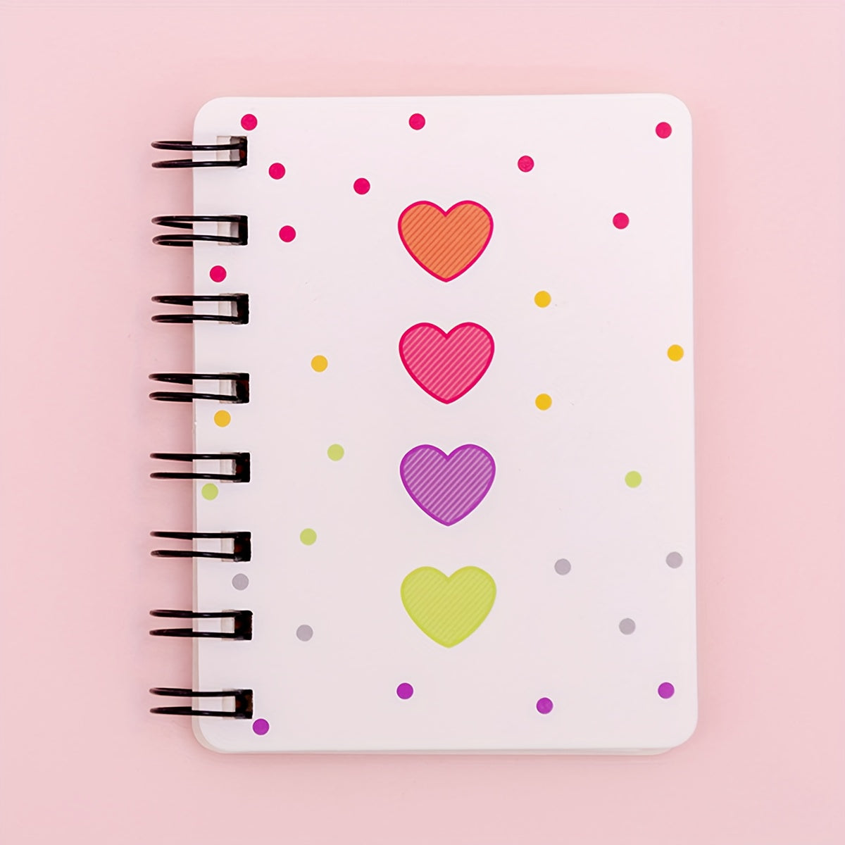 Love Side Flip Coil Book Mini Portable Loose leaf 80sheets Notebook A7