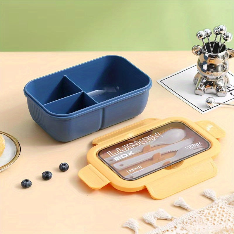 Stackable Bento Boxes with Cutlery Set Leak Proof Lunch Container