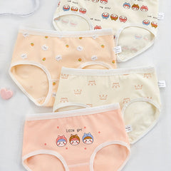 4pcs Cartoon Graphic Print Soft Briefs Underwear