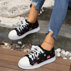 Soft Thick Sole Skate Shoes Wear Resistant Canvas Sneakers