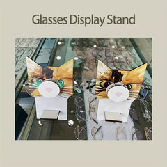Wooden Glasses Display Stand Shelf Rack Eyeglasses Holder