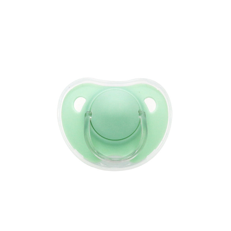 Matte Surface Baby Pacifier with Cover Orthodontic Cherry Round Shape Soother
