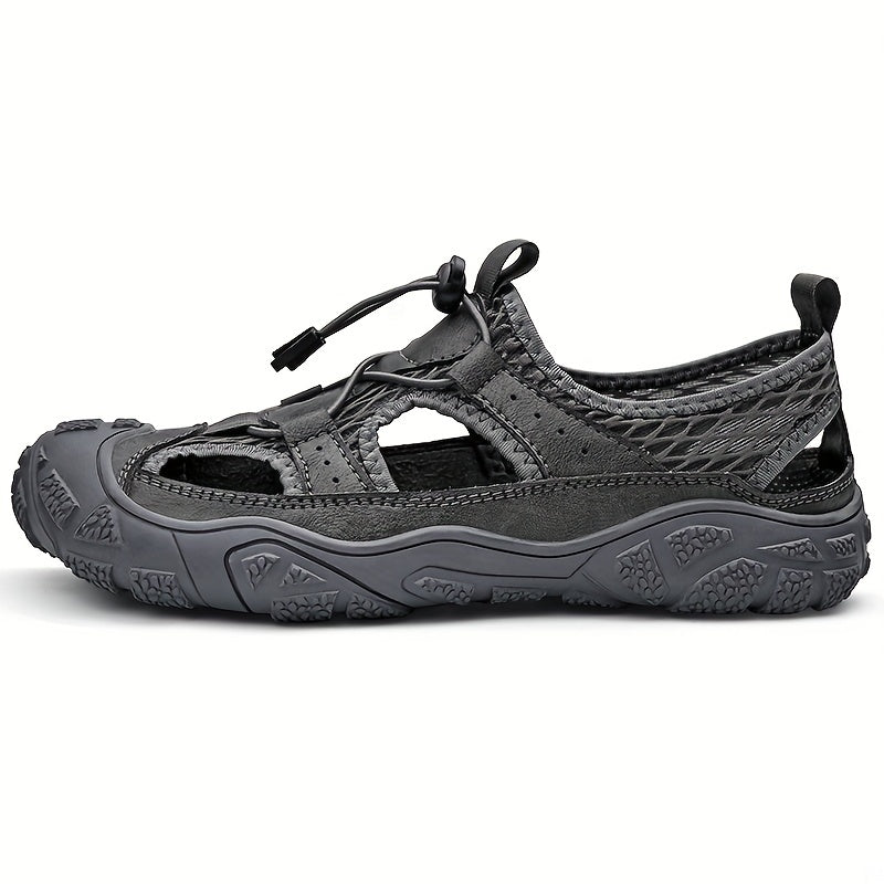 Men's Outdoor Hiking Sandals with Adjustable Shoelaces