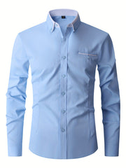 Men's Classic Button Up Shirt for Business Occasion