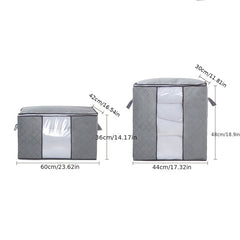 Folding Storage Bag Non Woven Fabric Clothes Blankets Books Toys Organizer