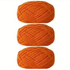 3pcs Soft Crochet Yarn 4 Layers Milk Yarn DIY Blanket Sweater Hat Scarf