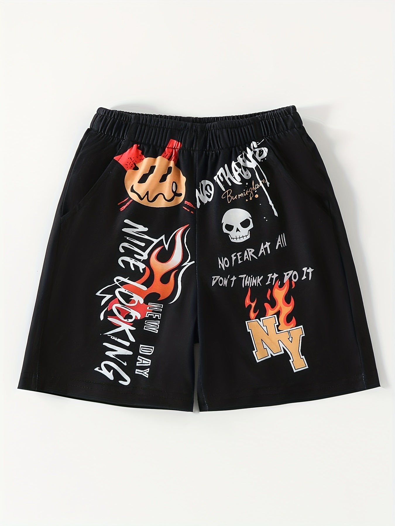Boys Comfortable Drawstring Shorts for Summer Outdoor