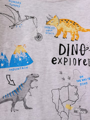 Boys Dinosaur Pajama Set Long Sleeve Top & Pants