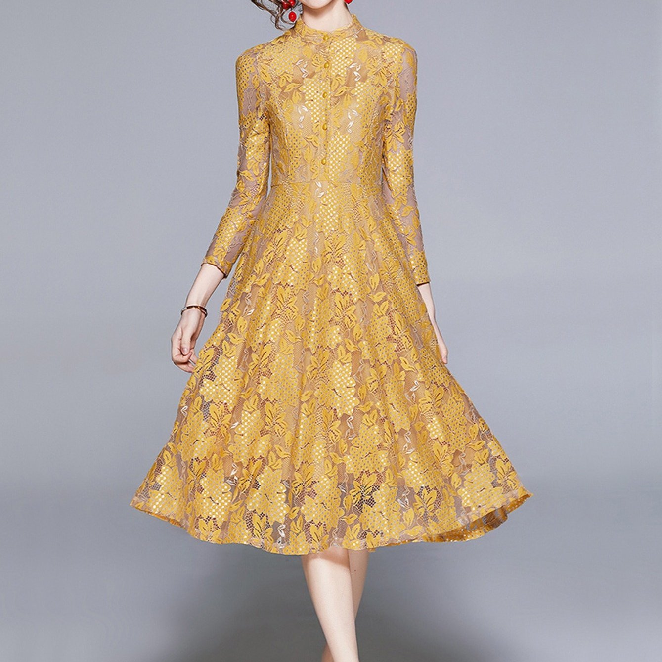 Lace Bridesmaid Dress Night Out Cocktail Women's Clothing