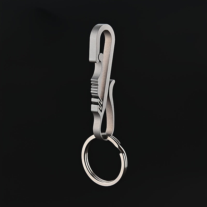 Titanium Alloy Keychain Buckle Pendant Waist Hanging Key Ring Keychain