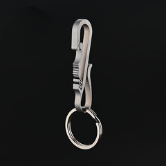 Titanium Alloy Keychain Buckle Pendant Waist Hanging Key Ring Keychain