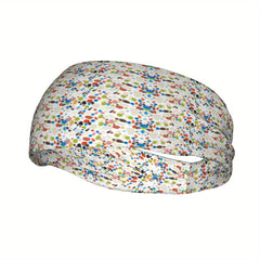 Colorful Polka Dot Headband for Men Soft Fabric Active L