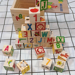 Wooden Blocks Set Educational Puzzle Toy for Kids
