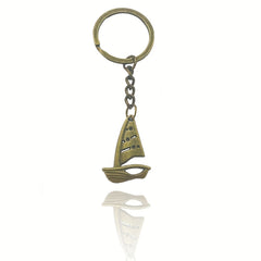 Sailing Boat Keychain Retro Key Ring Purse Bag Backpack Car Ornament Accessory