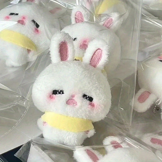2pcs Rabbit Plush Toy Keychain Couple Gift Accessory Bag Charm