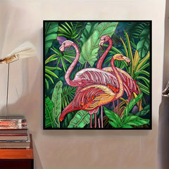 Flamingo Pattern Diamond Painting Kit for Beginner