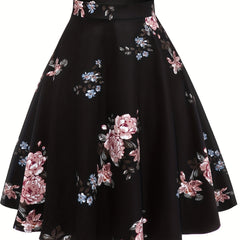 Floral Print Skirt for Spring & Summer Women's Clothing