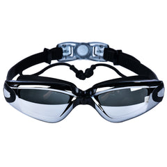 HD Electroplating Myopia Swimming Goggles with Earplugs