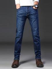Men's Slim Straight Leg Denim Jeans Casual Cotton