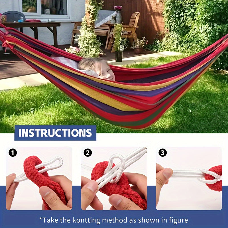 Thickened Canvas Swing Hammock Chair for Outdoor Camping