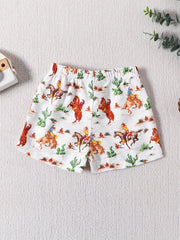 Boys Cotton Baseball Drawstring Shorts Comfy Short Pant For Kids