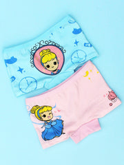 4pcs Princess Print Girls Panties Kids Cotton Boxer Briefs