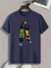 Basketball Player Graphic T-shirt for Men