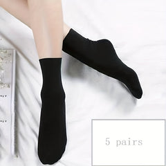 5 Pairs Comfy Mid Tube Socks Women's Stockings