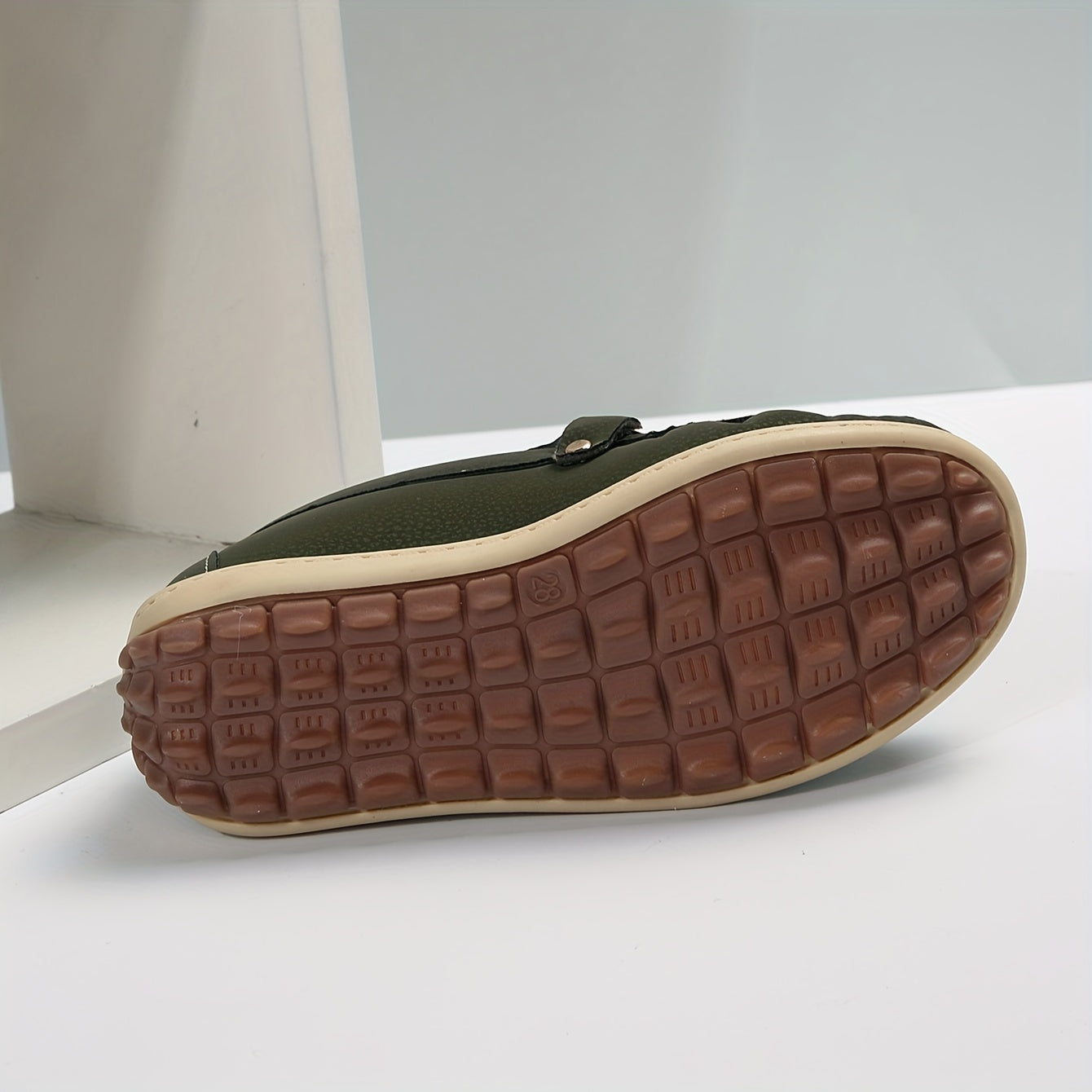 Boy's PU Leather Loafers Casual Slip On Shoes Flat Outdoor Footwear