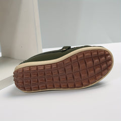 Boy's PU Leather Loafers Casual Slip On Shoes Flat Outdoor Footwear