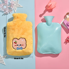 4PCS Plush Hand Warmer Hot Water Bottle with Cloth Cover