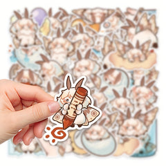 40pcs Cartoon Moth Stickers Laptop Phone Skateboard