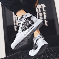 Men's High Top Skate Shoes Lace up Sneakers