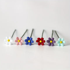 1:12 Scale Mixed Color Daisies Plastic Flowers Dollhouse Decor Bedroom Accents