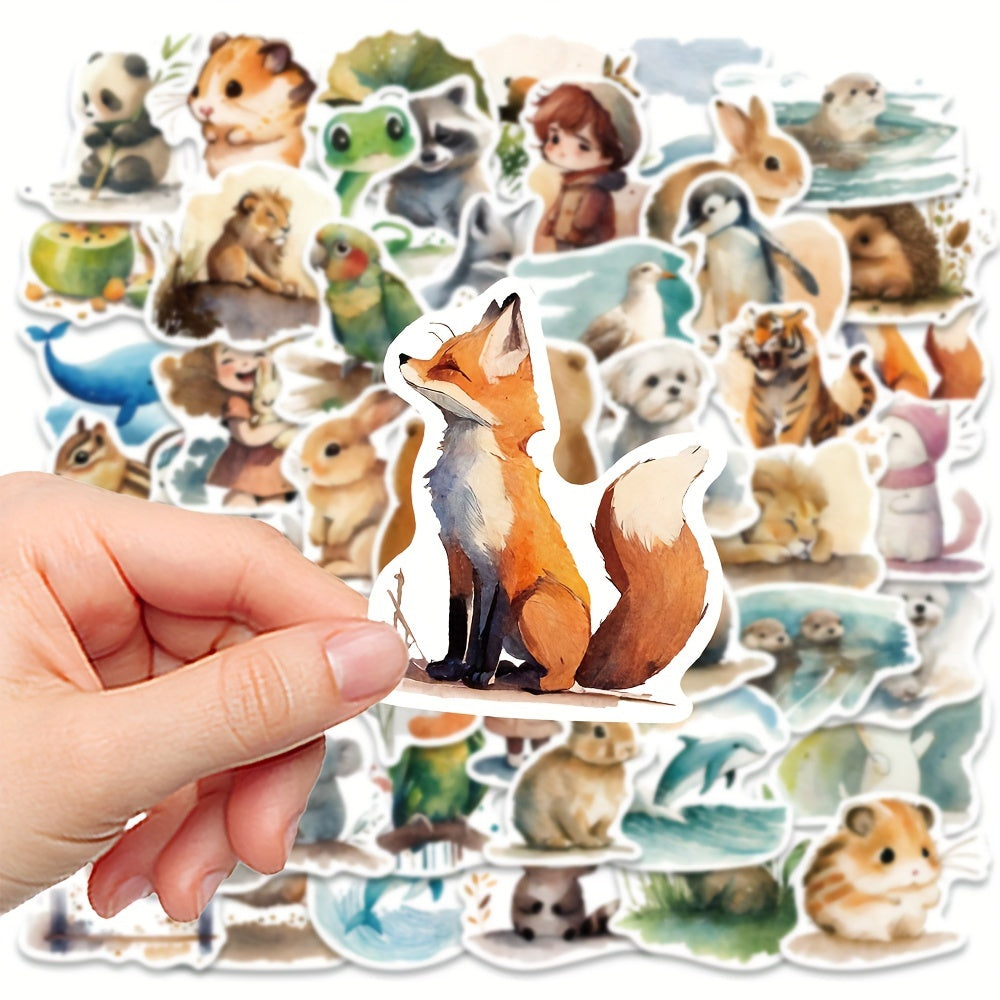 50pcs Animal Series Stickers for Guitar Skateboard Phone Laptop DIY Stickers
